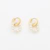 Stylish And Simple Titanium Steel Earrings Do Not Fade 18K Titanium Steel Round Pearl Earrings For Women