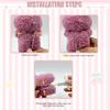 Ruokey Doll Accessories Set 15cm/17cm Plush Costume Outfit for Labubu Dolls White