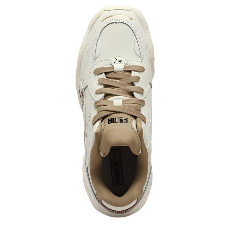 Puma Pulsar Wedge Collegecore - Fildeș Mat Cafe Haute Pantofi Sport Femei Crem Prerie-Bronzat 400492-02