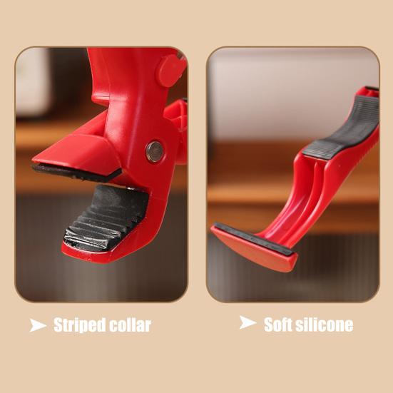 3-in-1 Hot Plate Gripper Tongs Heat Resistant Bowl Tongs Non-Slip Plate Lifter with Built-in