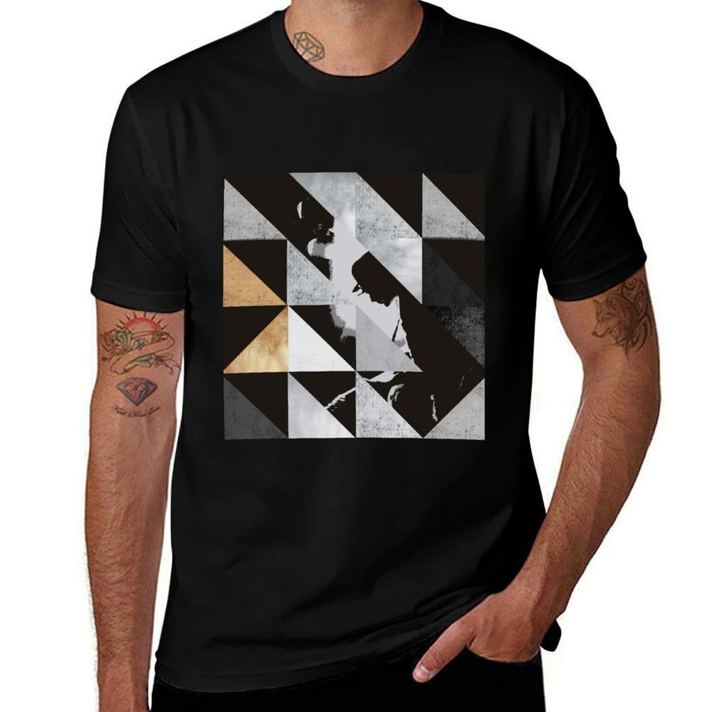 U2 Rattle And Hum Triangles Tshirt Basic Breathable Solid Color Tshirt