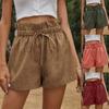 Women's High Waist Loose Fit Wide Leg Shorts Casual Summer Drawstring Pants