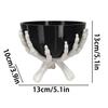 Halloween Candy Bowl Gothic Skeleton Hands Candy Storage Holder Multifunctional Halloween Organizer Holder Scary Home Decoration