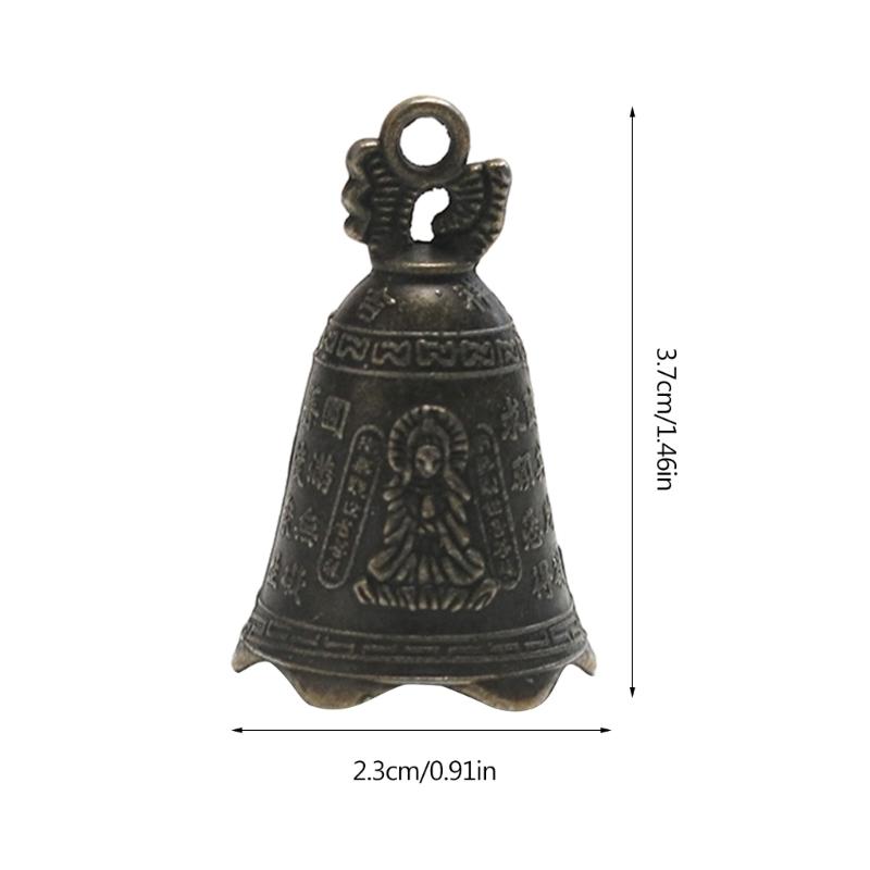 5 Pezzi Campanellini Jingle Bell Scultura Campanella Feng Shui Prega Campanella Guanyin per Artigianato Fai da Te
