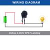 Waterproof 20A ON-Off Round Rocker Toggle Switch 2 Pins 2 Positions 12V 24V 110V 220V with Pre-solderd Cable for Auto Car Marine (5Pcs Black Without