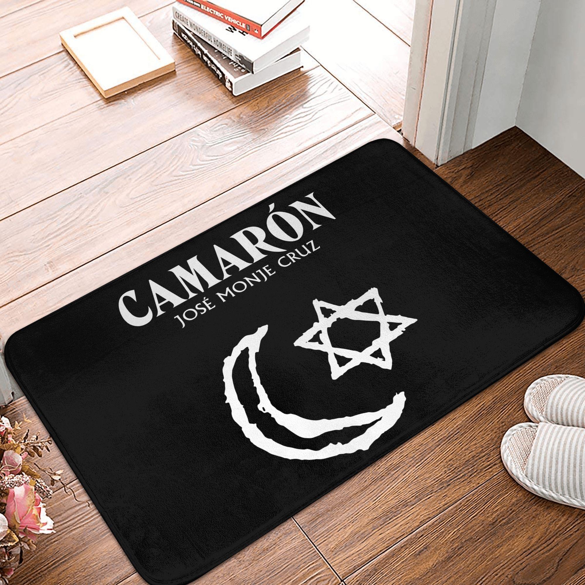 

Vintage Singer Flamenco Legend Camaron Front Door Mat Anti-Slip Indoor Waterproof Doormat Living Room Entrance Rug Carpet 40cmx60cm