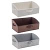 Closet Storage Bins for Shelves Trapezoid Storage Bin Closet Shelf Organizer for Clothes Toy Towel Book Baby Clothing