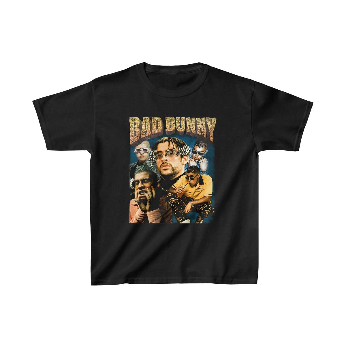 Kids Unisex Bad Bunny PR rapper Cotton™ Tee XL