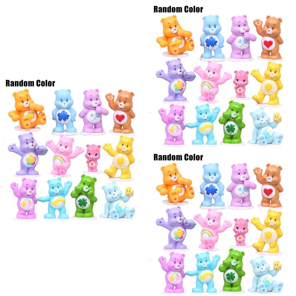 12 Stück Niedliche Care Bears Zeichentrickfiguren Für Kuchen Dekorationen Und Sammlungen