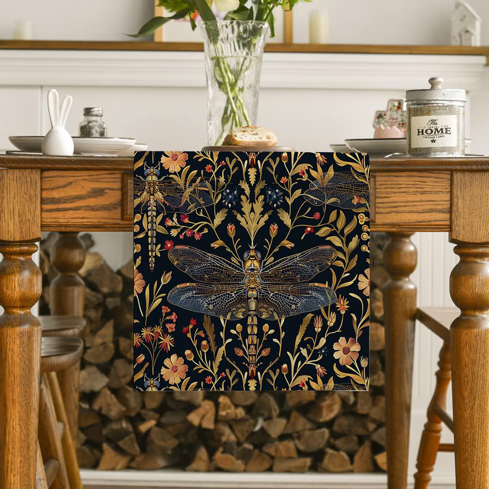 William Morris Retro Stil Tischläufer Sonnenblume Tischdecke Wohnzimmer Küche Esstischläufer Deko