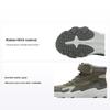 Li Ning Kids Versatile Shock Absorbing Wear Resistant Rebound Warm High Top Casual Shoes Kids Casual Shoes Military-Green Asphalt-Gray YKCU186-35