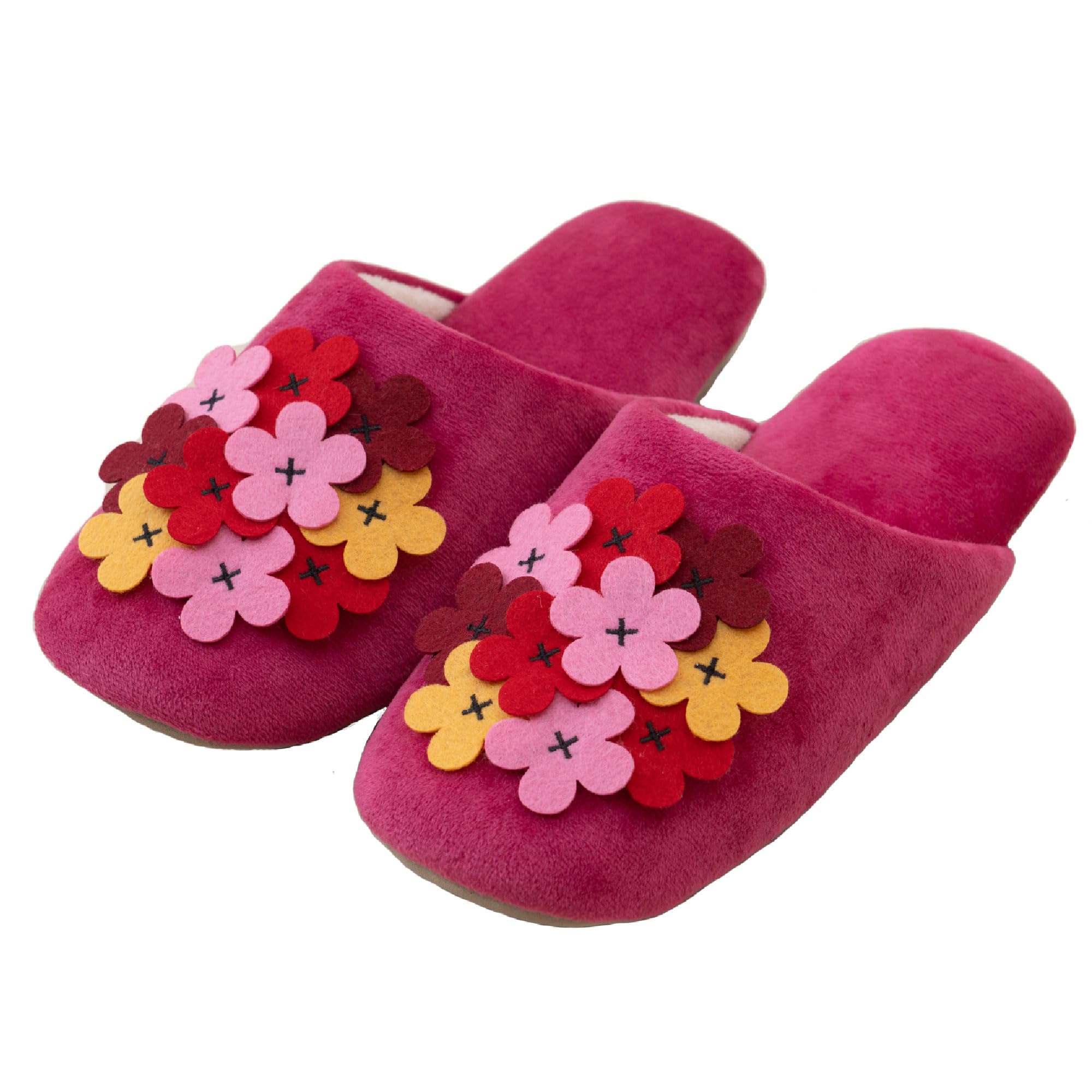 

Тапочки Hokomomora Lind Size Floral Senko 73845, L Прибл.. 24-26 см, Розовый, Принт, Стираемый, Стильный, Милый, розовый