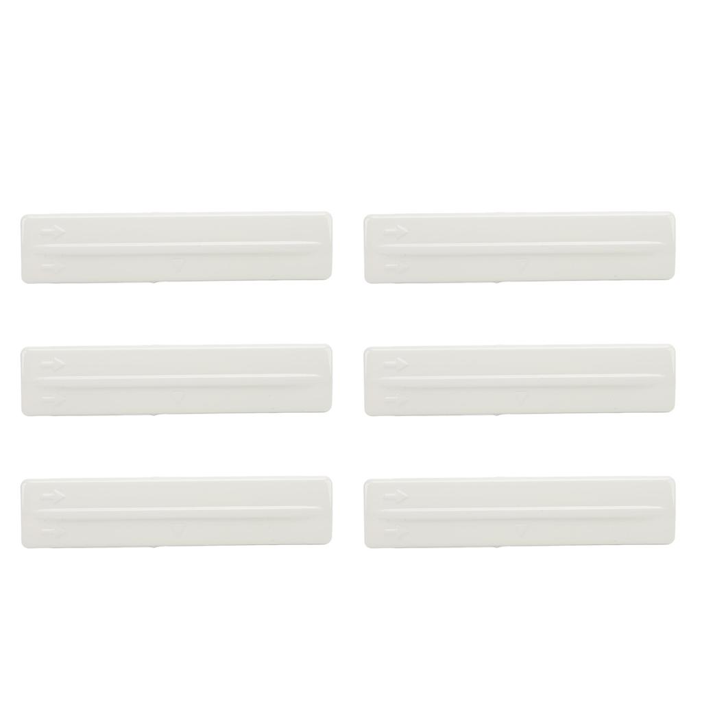 6PCS Roof Rack Removal Cover High Strength ABS Roof Drip Rack Molding Trim Clips Set for Fj Cruiser 2007‑2014 White OE: