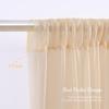 1 Panel Chiffon Backdrop Curtains, Wrinkle-Free Sheer Chiffon Fabric Curtain Drapes Wedding Ceremony Arch Party Stage Decor