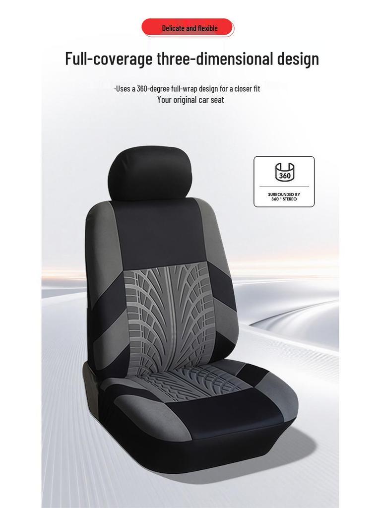 Universal Five-Seat Car Seat Cover - All-Season Fabric Cushion