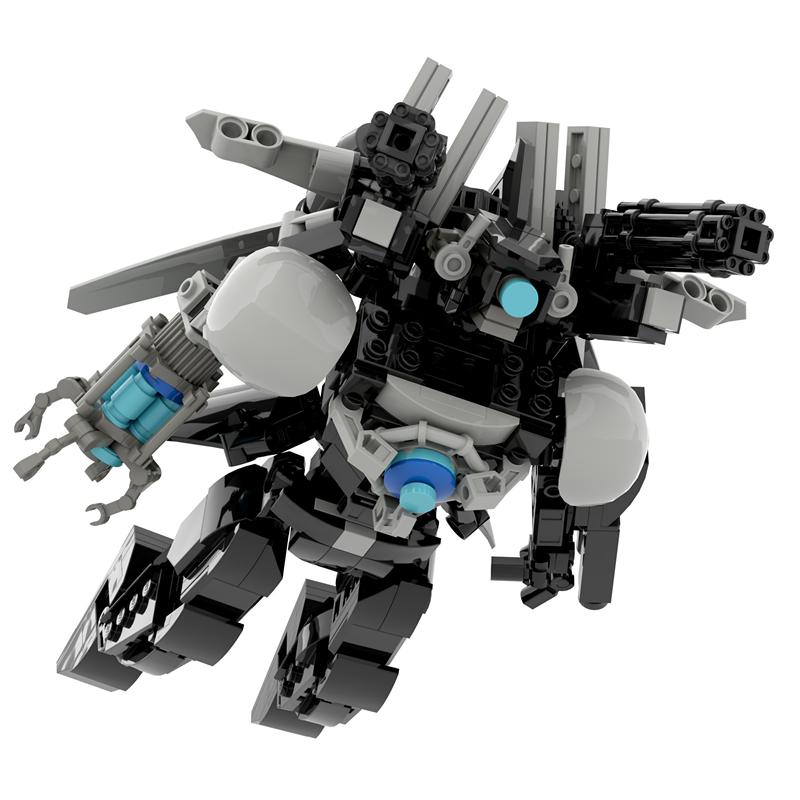 456PCS Skibidi Toilet Updated Titan Monitor Man Building Blocks Set With Hammer Mecha Model DIY Bircks Toys For Boys Xmas Gifts