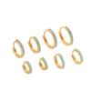European and American Hot-Selling Diamond Zircon Hoop Earrings - Luxurious Fashion Trend Ear Clips