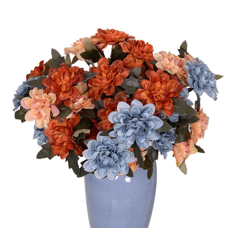 Simulated Plants Dahlia Wedding Hotel Restaurant Desktop Decoration Props