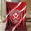 Coperta in Flanella con Stampa Sheffield United Football, Coperta Morbida Calda Leggera per Divano Letto Campeggio