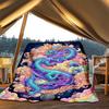 1pc Dragon FantasyOutdoor Blanket, Soft And Comfortable Blanket, Casual Warm Outdoor Blanket, Good Birthday Gift yy260328082