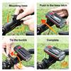 Bicycle Headlight with Horn 120DB Horn Solar Charging Ultralight Bike Headlight MTB Road Bike Front Lamp Flashlight Bike Light