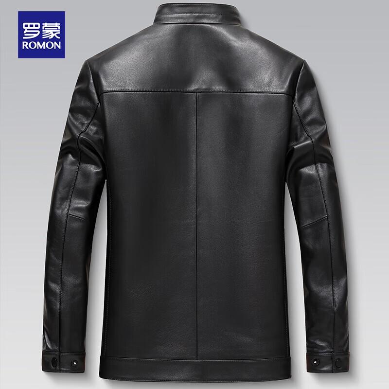 Romon Men's Genuine Sheepskin Leather Jacket