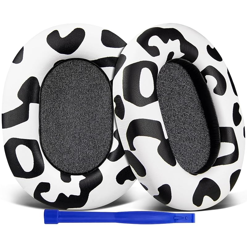 

SOULWIT ear pads ear cushion Sony WH-1000XM5 (WH1000XM5) wireless noise canceling headphones for replacement pad high density foam protein leather