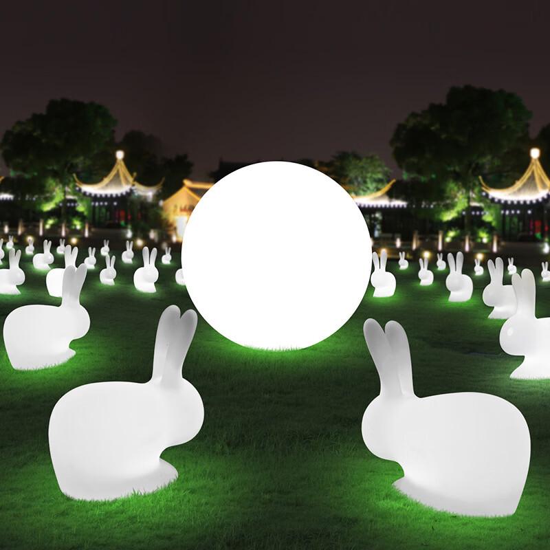 Solar Moon-Gazing Rabbit Garden Light