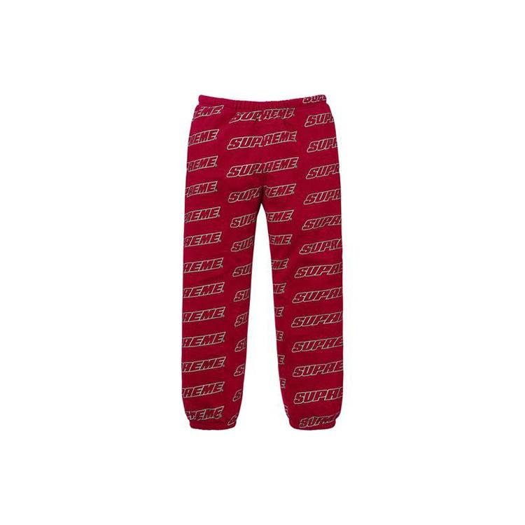 Supreme Repeat Sweatpants 'Black White' Men's SUP-SS18-794