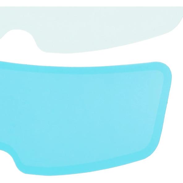 2 Set Motorcycle Rainproof Film, 9.6in Universal Rainproof Helmet Film Transparent Clear Motorcycle Helmet Anti Fog Film Interior Exterior Patch