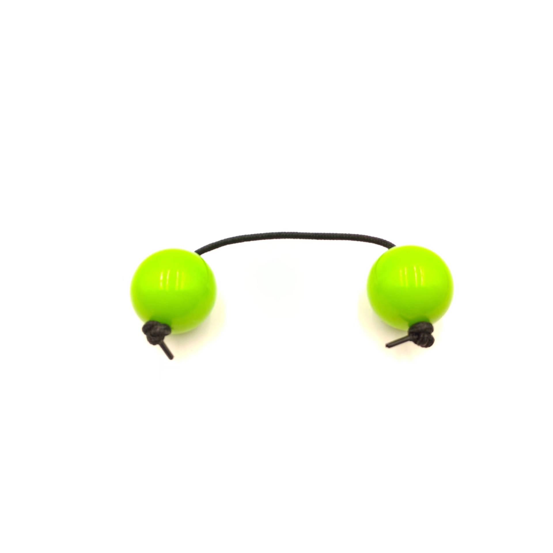 Colored Double Ball Percussion Shaker for Cardon Drum Accompaniment зелёный