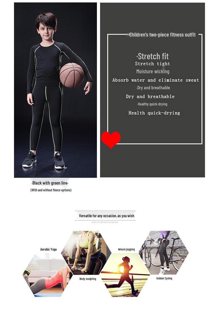 Men, Women & Kids Quick-Dry Tight Sports Base Layer for Running & Basketball