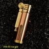 Zorro 556 Transparent Brass Kerosene Lighter - Metal Gift for Men