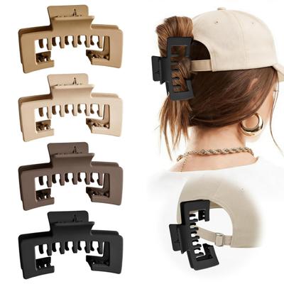 4/6Pcs Baseball Cap Hair Claw Powerful Grip Large Clamp with Heavy-Duty Springs Anti-Slip Hat Claw Clip Hair Accessories
