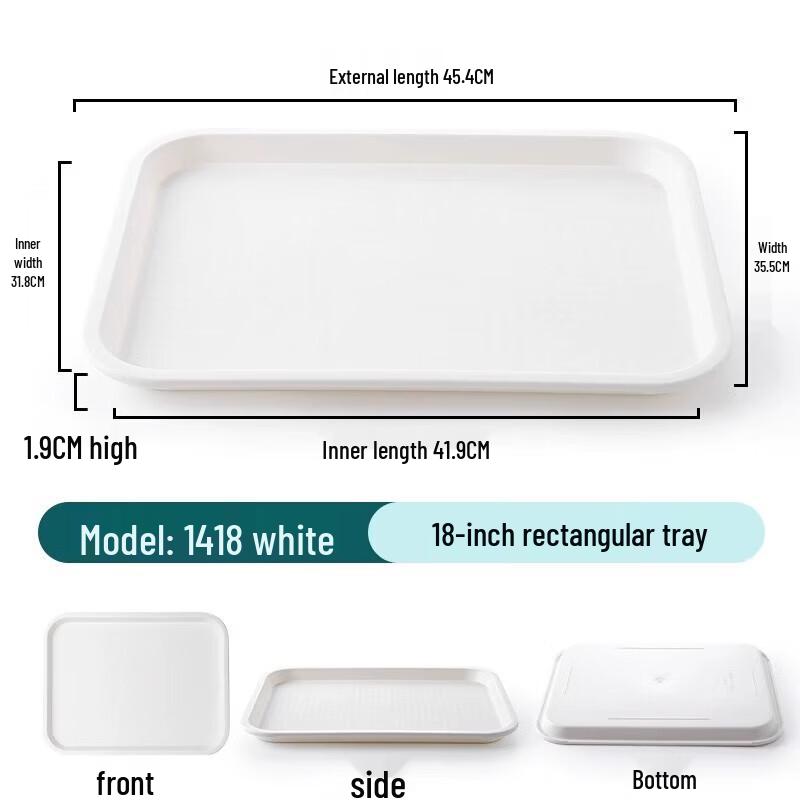 777 Rectangular Plastic Serving Tray