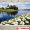 2D Daisy Lake Landscape Backdrop for Party Photoshoot