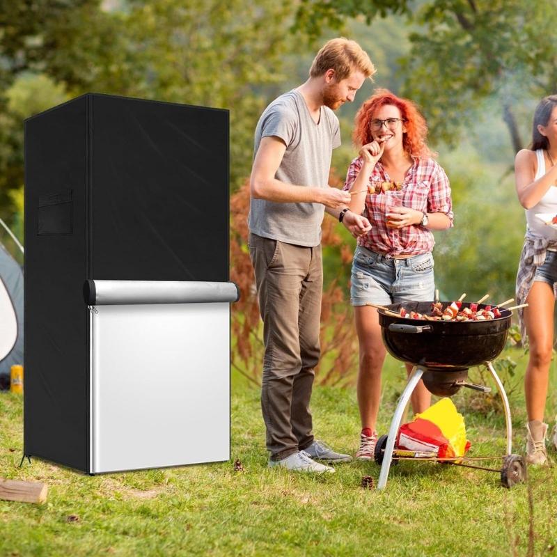 Outdoor Use Upright Freezer Cover Water Resistant Oxford Fabric Protectors Fits 56x58x86cm Compacts Refrigerators Dustproof