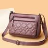 Soft Leather Mother Bag Women's Crossbody Bag Multi-Layer Large Capacity Shoulder Bag