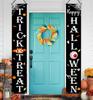 VIKAMA Halloween TRICK OR TREAT Banner Porch Sign Decoration Home Indoor Outdoor Wall Party Decoration