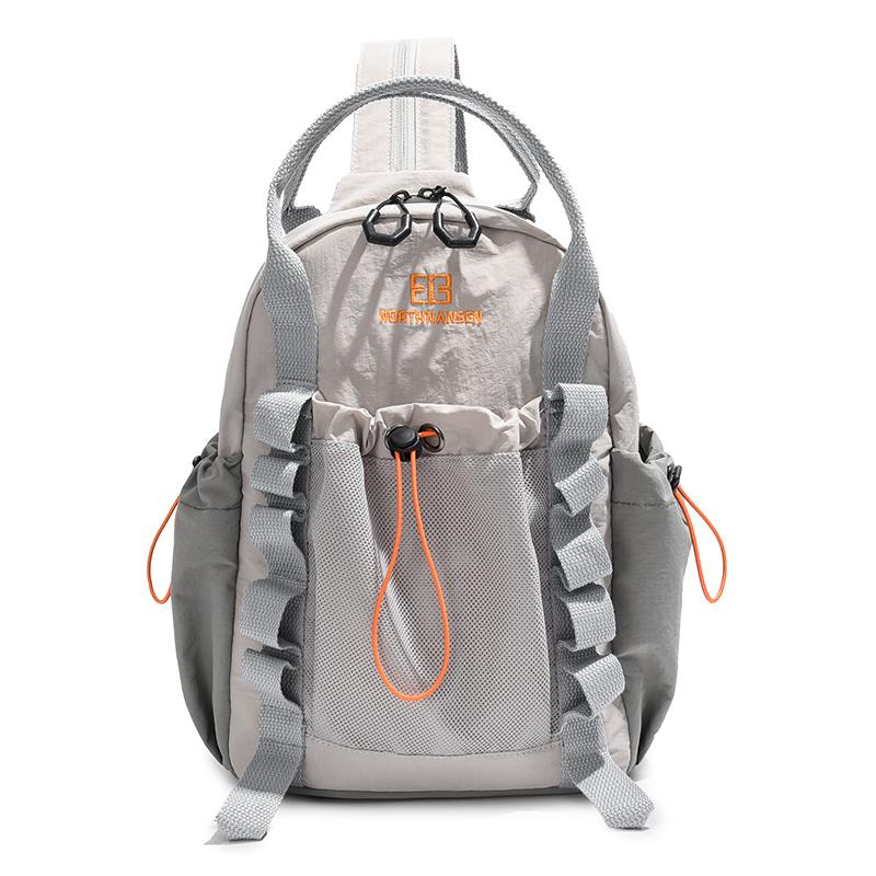 

2025 Новый женский рюкзак повседневный нейлоновый рюкзак большой Mochilas модный школьный рюкзак для девочек-подростков путешествия выходные светло-серый