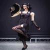 Lolita Feather Folding Fan Fairy Dark Gothic Court Dance Wedding Party Decor