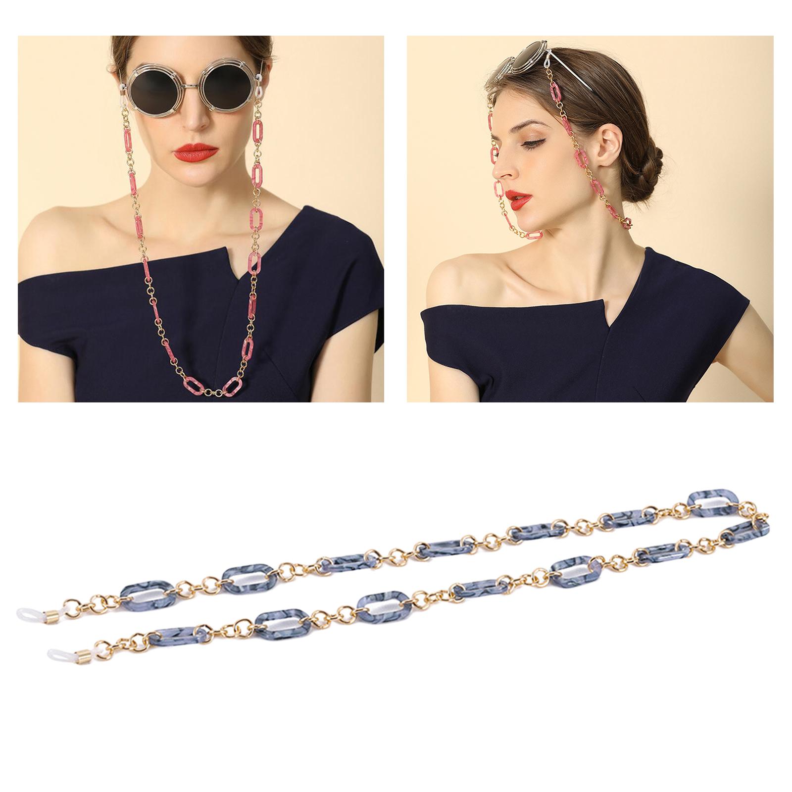 

Fashion Glasses Chain Holder for Women, Eyeglass Chain Necklace, Mask Reading Eye Glass accessory chain коричневий