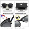 Sun Glasses Glasses Clip-on Magnetic Attachable UV Protection Fashionable Colorful Sunglasses Ladies Myopia Eyeglasses Spectacle Frame Frame