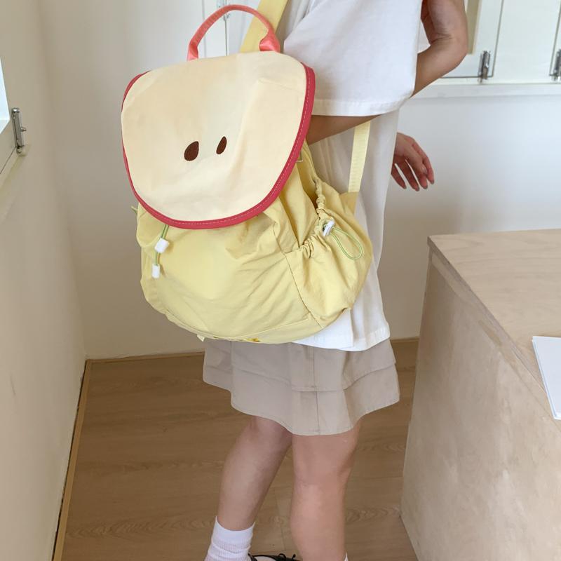 Casual Fruit Shape Large Capacity Nylon Backpacks High Quality Cute Unique Design Personality Fresh Backpacks for Women 2025 New