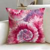 Tie Dye Pattern Cushion Cover Soft & Easy-Wash Pillow Case – Versatile For Couch, Bed, Travel And Office