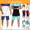 Stylowy Letni Dres Męski Zestaw Sportowy Koszulka i Szorty