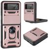 Z Flip 4 Case For Samsung Galaxy Z Flip 4 3 5g Case Armor Lens Protection Stand Back Cover For Samsung Z Flip4 Flip3 5g Case
