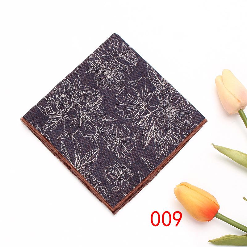 Rael Men'S British Retro Pattern Square Towel Suit Pocket Towel Wedding Business Suit Shirt Batch Handkerchief