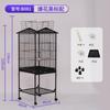 Large Ornamental Bird Cage for Parrots and Mynahs Spacious Aviary for Love Bird Decorative Habitat Durable Metal Pet Enclosure