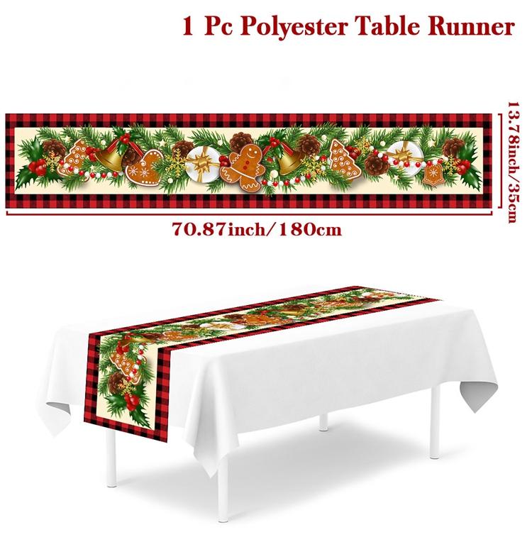 Christmas Table Runner Merry Christmas Decorations For Home 2025 Tablecloth Navidad Noel Kerst Xmas Gifts New Year 2026 Natal